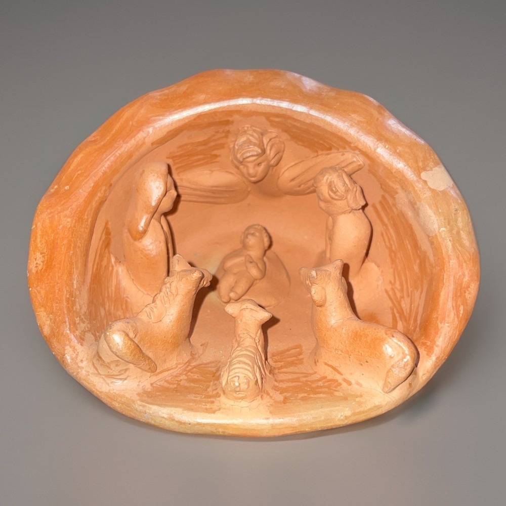 Nativity‎ 1 piece Set Handcrafted Terra Cotta Clay Christmas Made in Guatemala